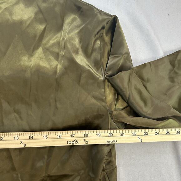 Traditional Chinese Wear Jacket Adult Large Green Dragons Asian Toggle Shirt - Picture 7 of 7